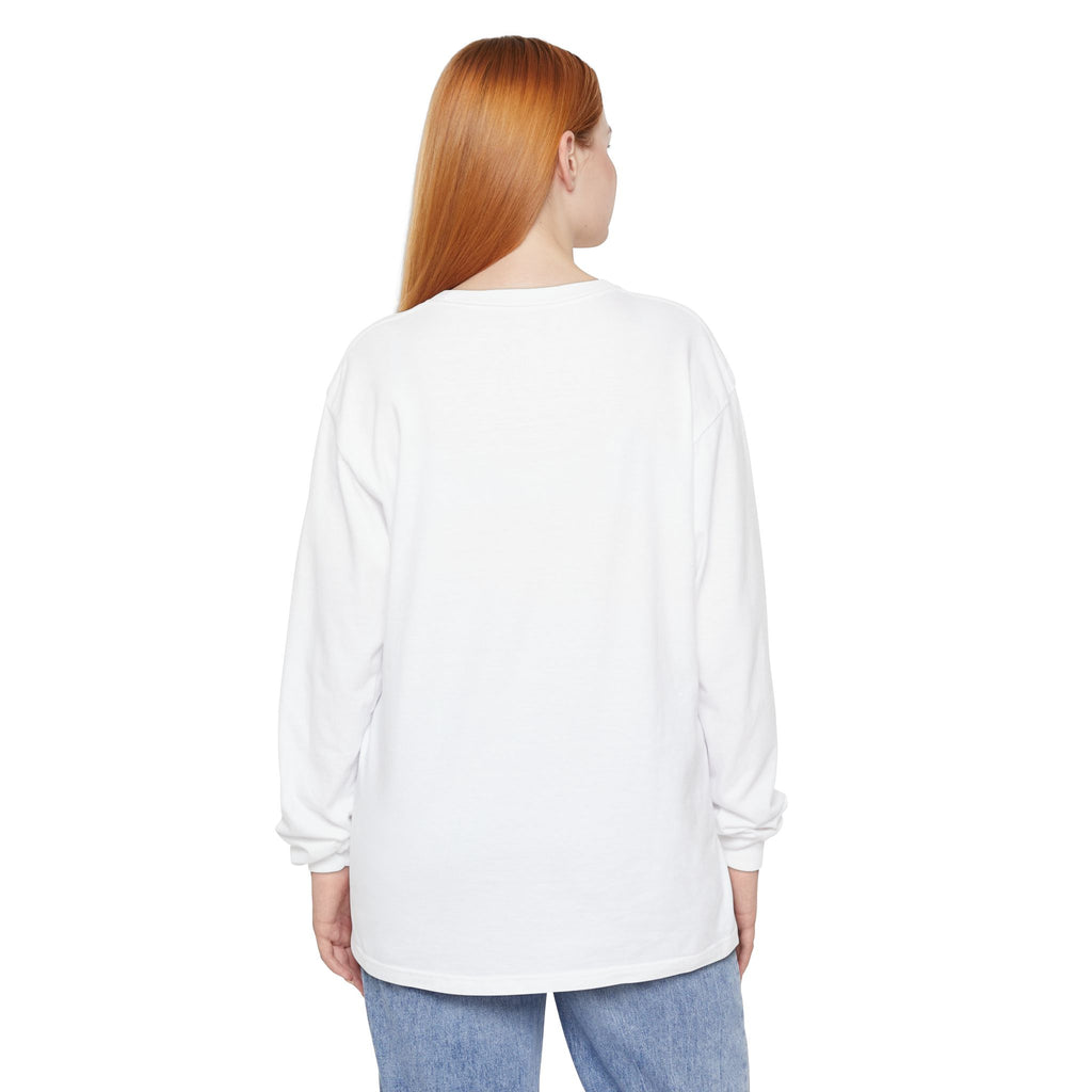 Mom Vibes graphic, Long Sleeve T-Shirt | Messy Bun Coffee Design