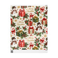 Merry Christmas Snowman and Gifts Wrapping Paper | Holiday Gift Wrap Roll