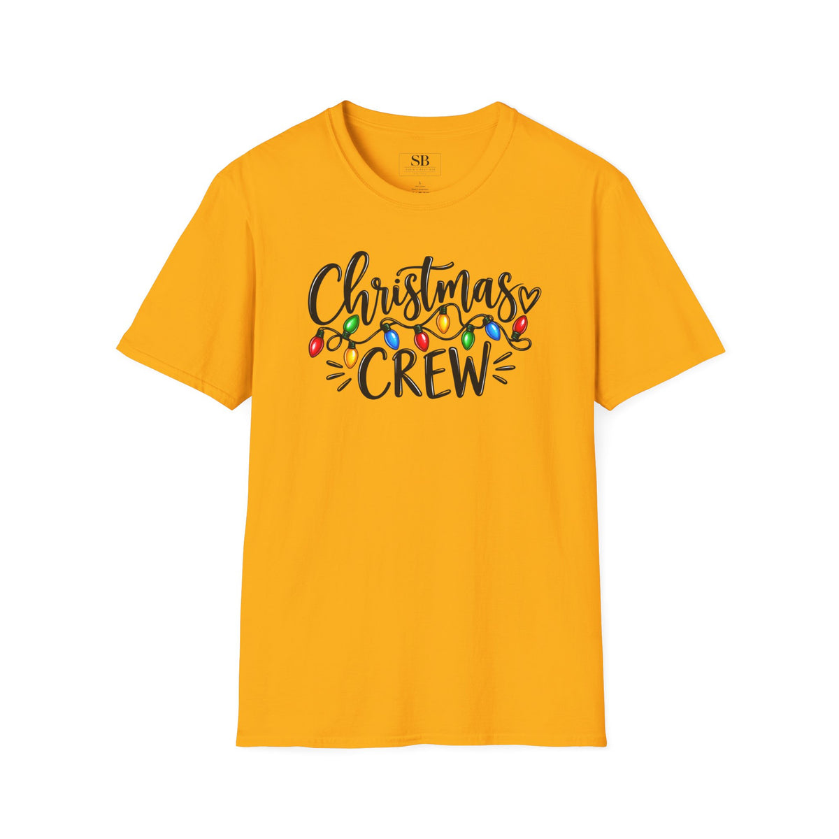 Christmas Crew T-Shirt | Holiday Lights Script Design