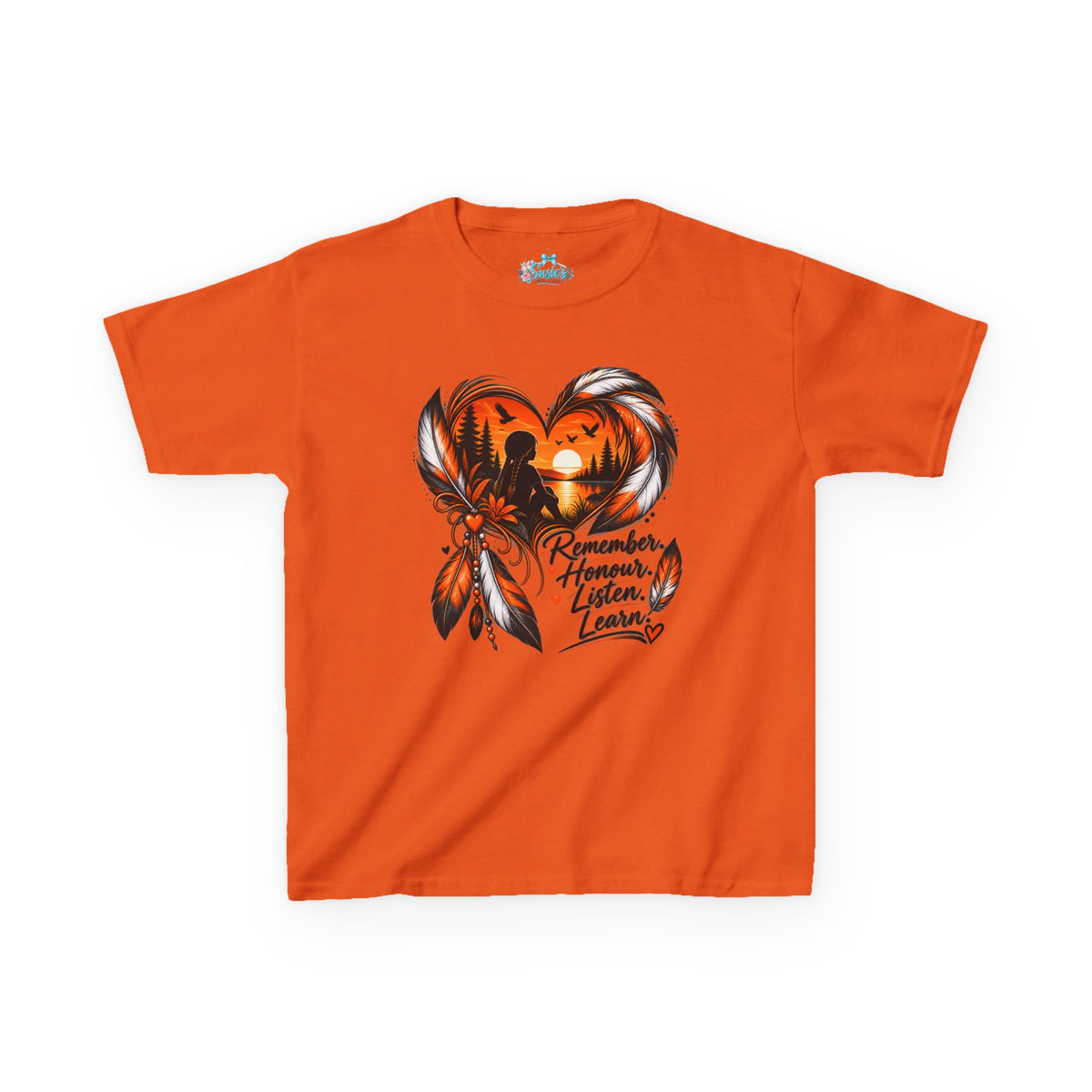 Heart Dreamcatcher with 'Remember, Honor, Listen, Learn' Kids Tee