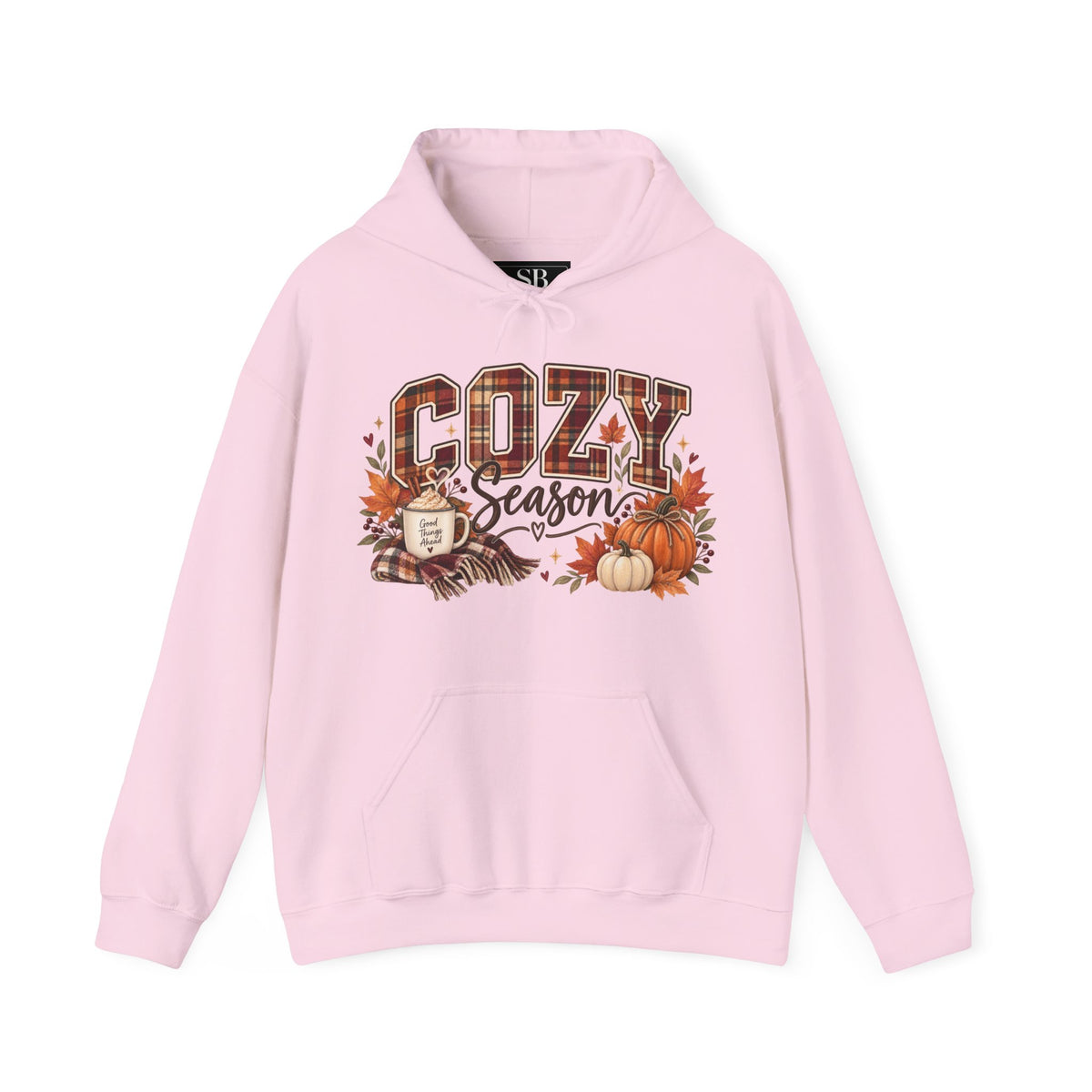 Cozy Season fall leaves pumpkins hoodie | Autumn sweatshirt