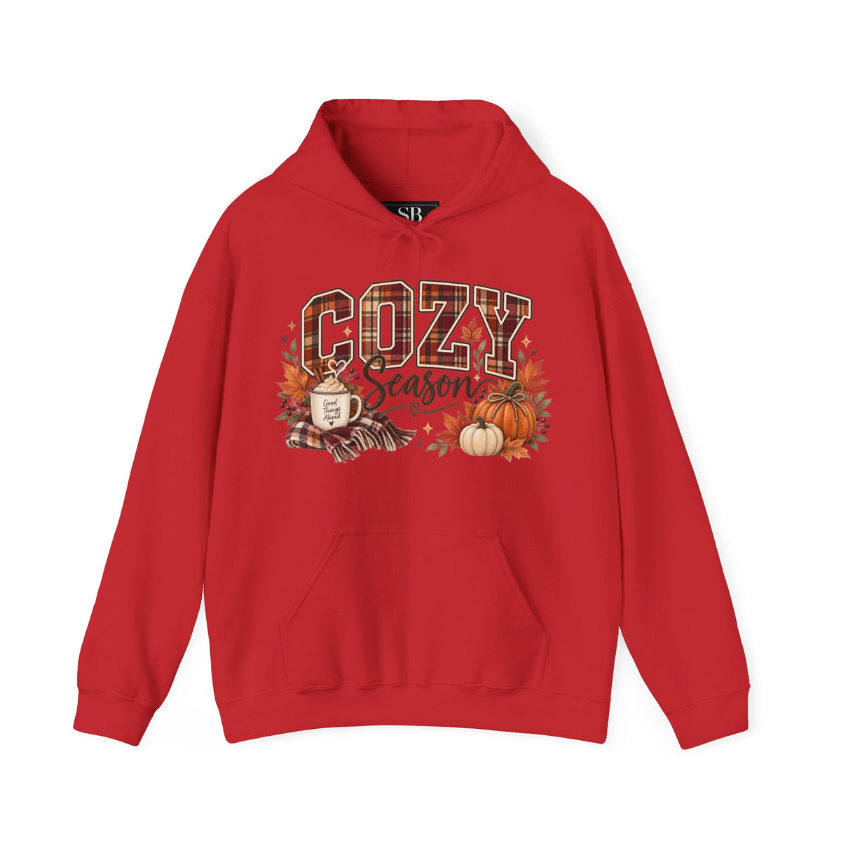 Cozy Season fall leaves pumpkins hoodie | Autumn sweatshirt
