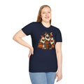 Cute Ghost Trio Halloween T-Shirt | Trick-or-Treat Pumpkin Stack