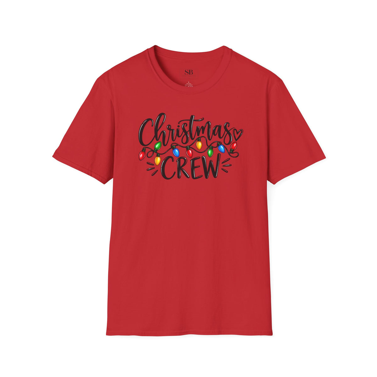 Christmas Crew T-Shirt | Holiday Lights Script Design
