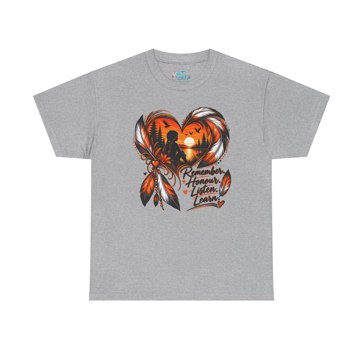 Heart Dreamcatcher Graphic Tee | Remember Honor Listen Learn