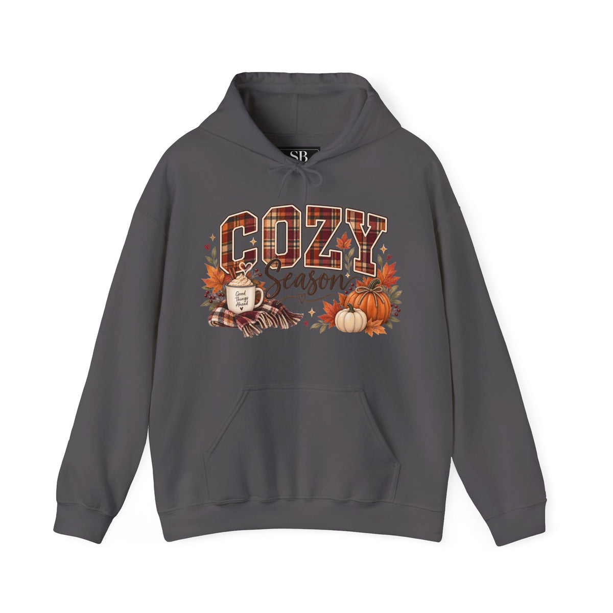 Cozy Season fall leaves pumpkins hoodie | Autumn sweatshirt
