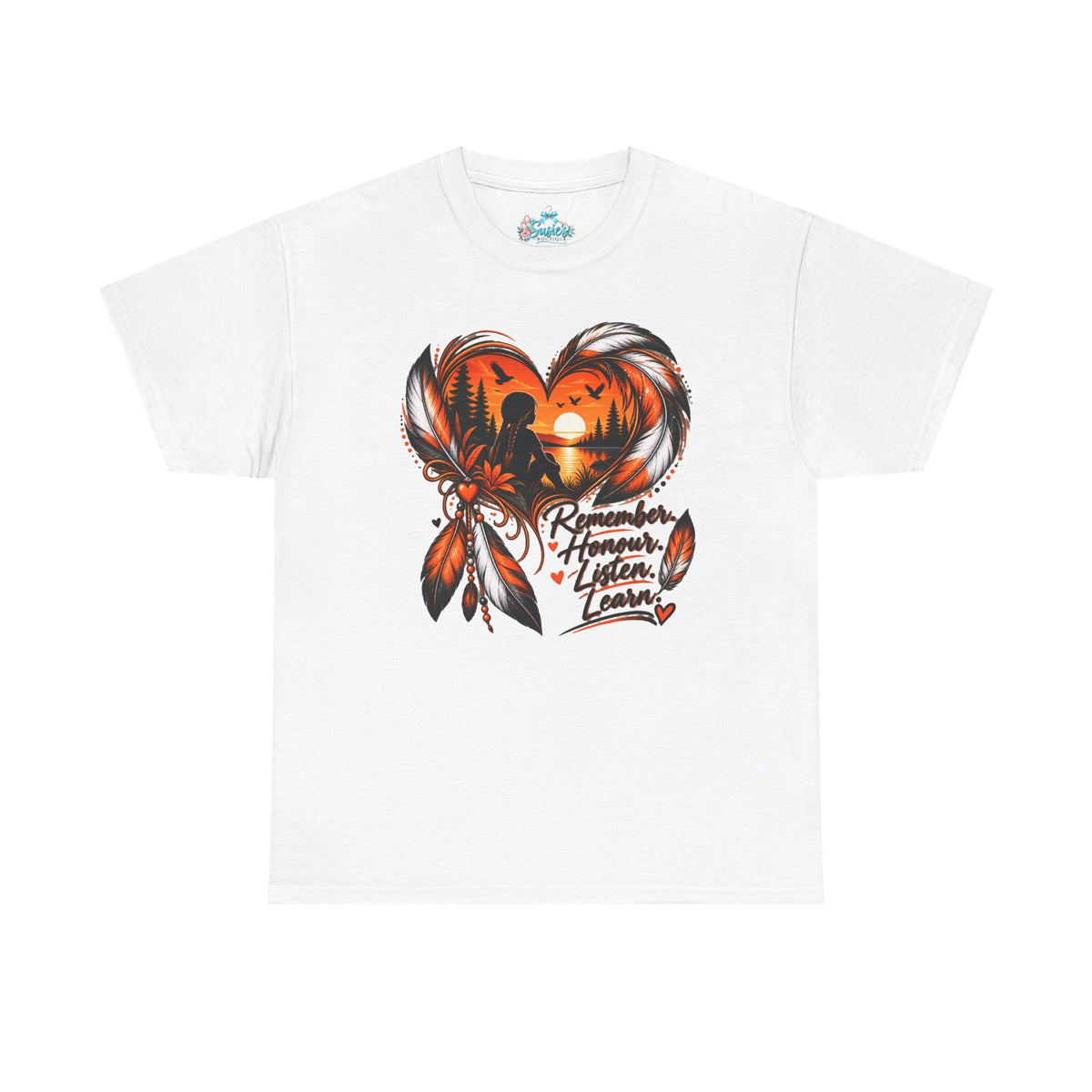 Heart Dreamcatcher Graphic Tee | Remember Honor Listen Learn