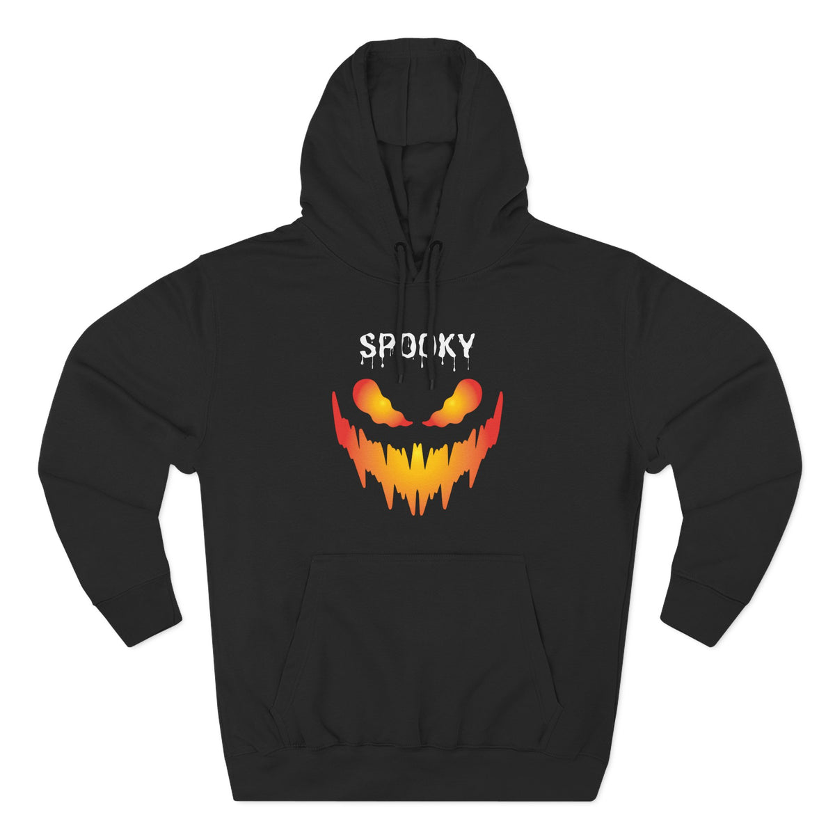 Spooky Jack-O'-Lantern Face Hoodie | Halloween Pumpkin Scary Scream