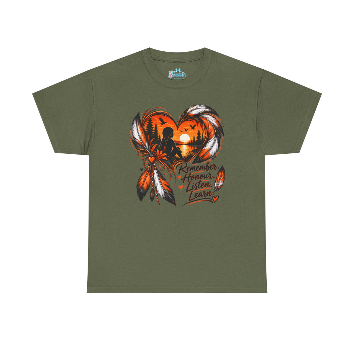 Heart Dreamcatcher Graphic Tee | Remember Honor Listen Learn