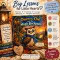 Owen the Owl and the Magic Backpack Hardcover Photo Book | Children's Storybook, Autumn Forest