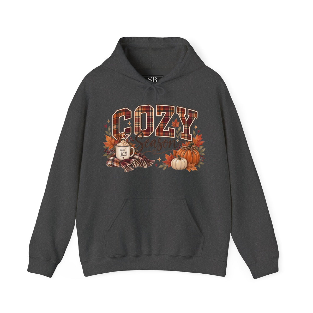 Cozy Season fall leaves pumpkins hoodie | Autumn sweatshirt