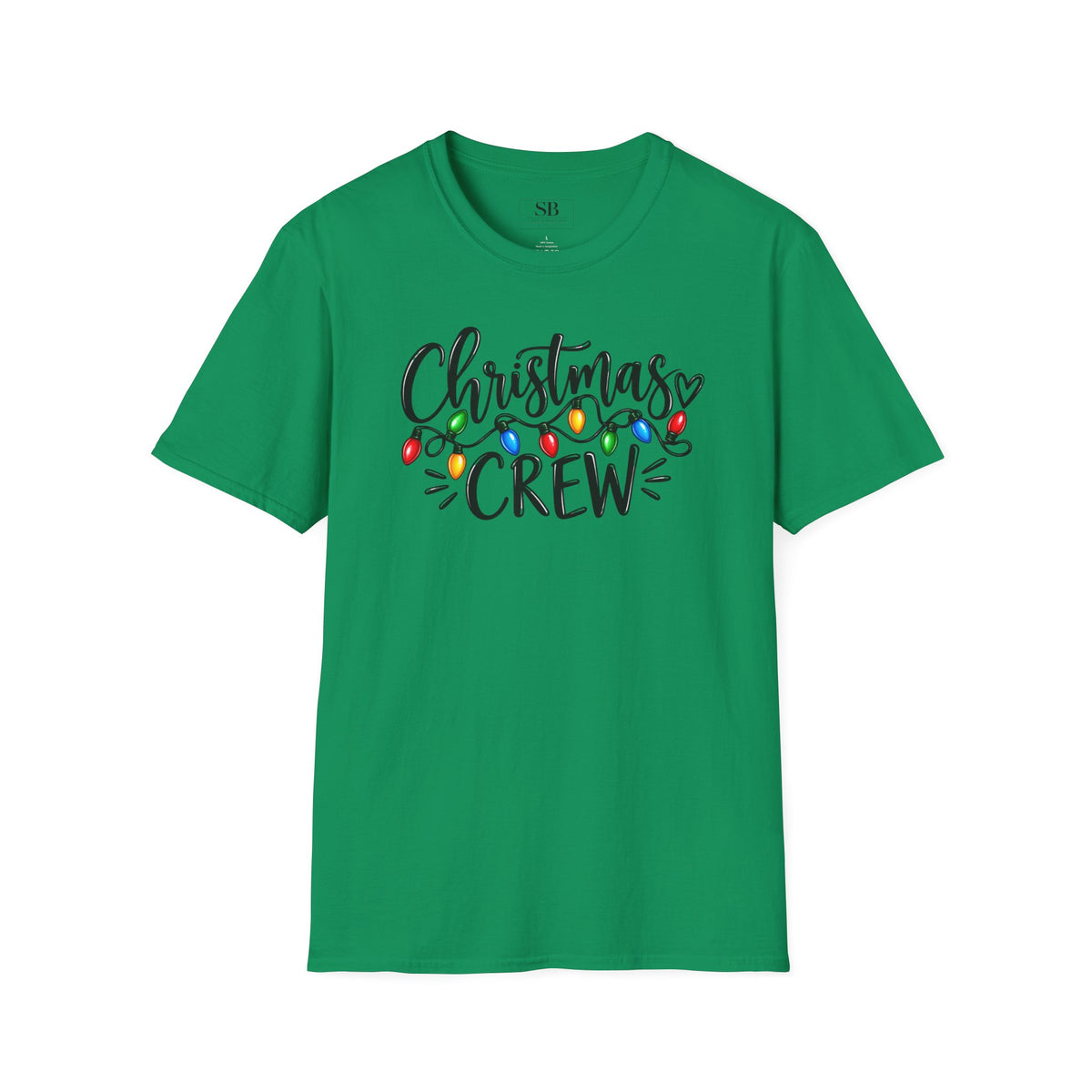Christmas Crew T-Shirt | Holiday Lights Script Design