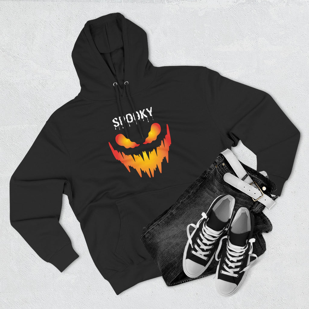 Spooky Jack-O'-Lantern Face Hoodie | Halloween Pumpkin Scary Scream