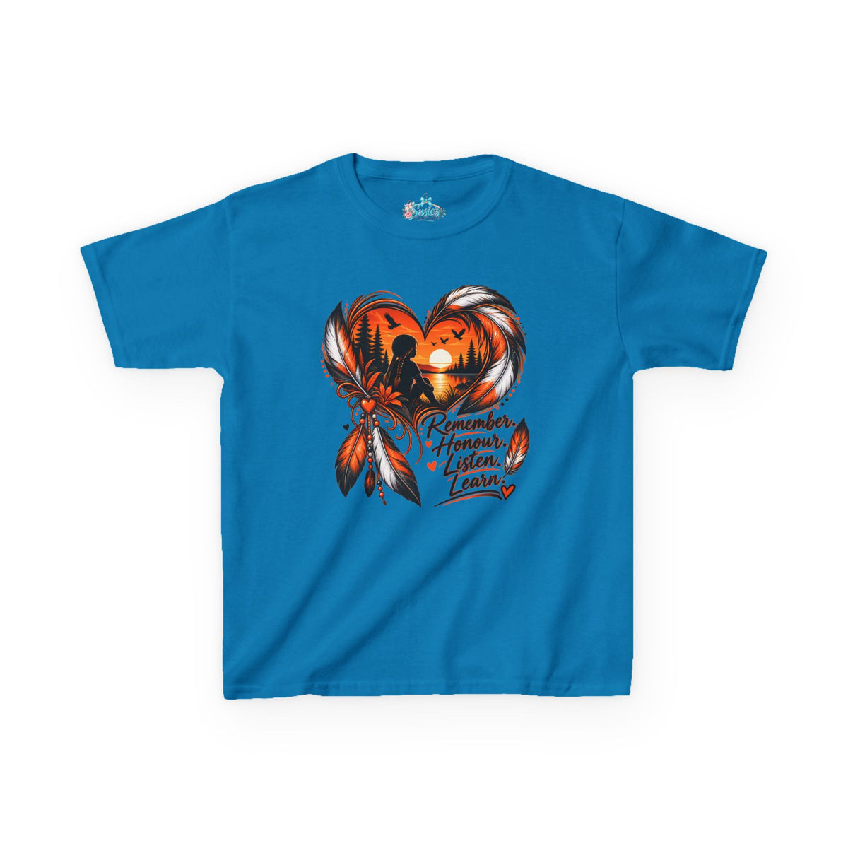 Heart Dreamcatcher with 'Remember, Honor, Listen, Learn' Kids Tee