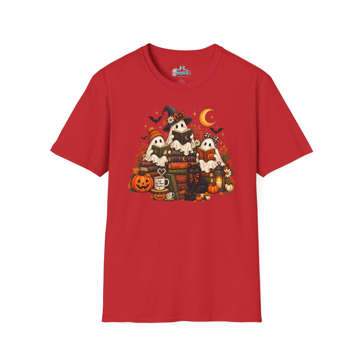 Cute Ghost Trio Halloween T-Shirt | Trick-or-Treat Pumpkin Stack