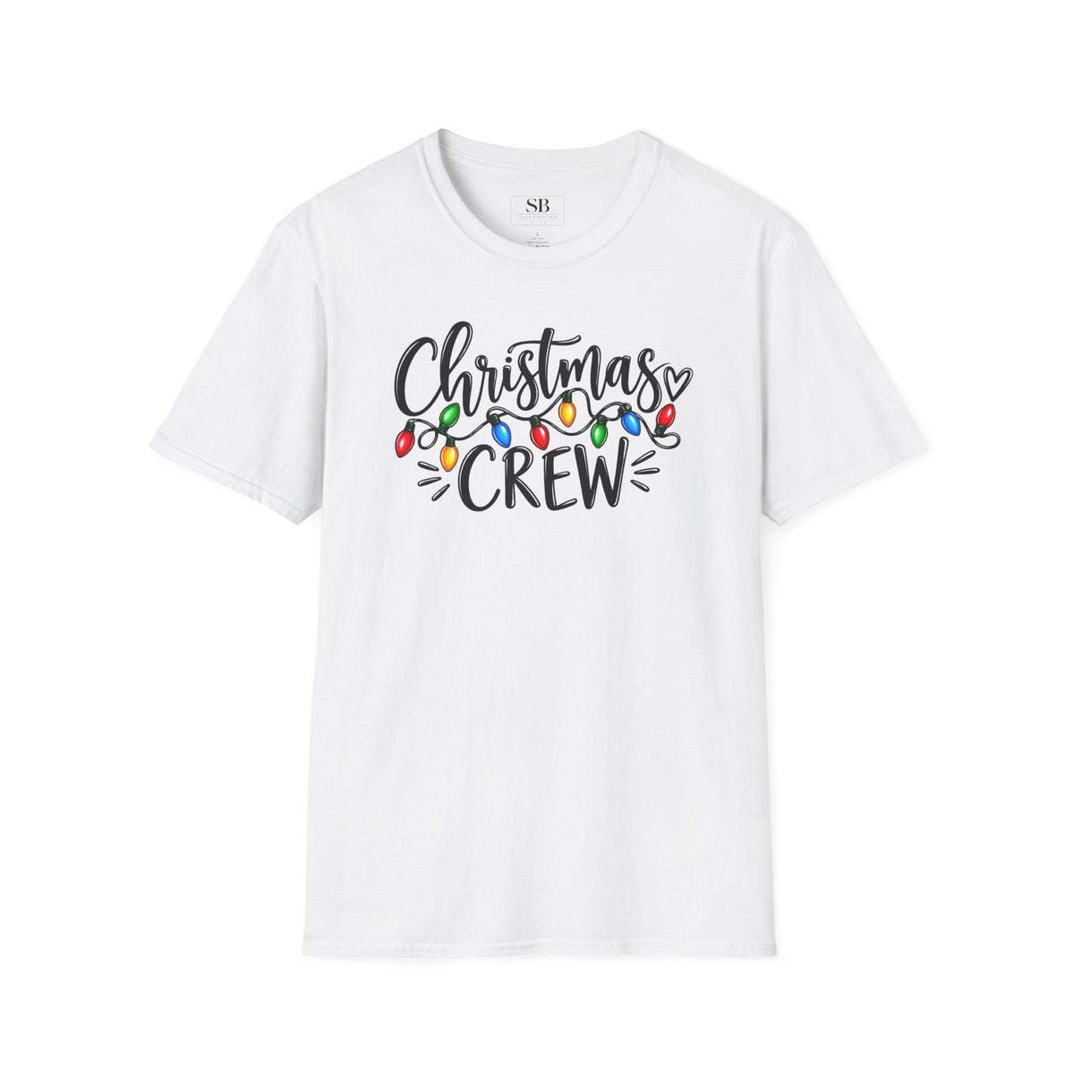 Christmas Crew T-Shirt | Holiday Lights Script Design