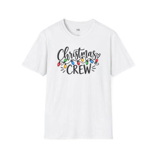 Christmas Crew T-Shirt | Holiday Lights Script Design