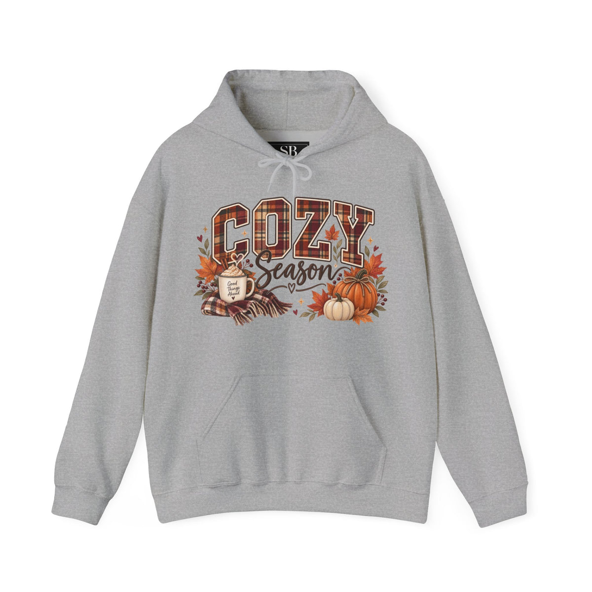 Cozy Season fall leaves pumpkins hoodie | Autumn sweatshirt