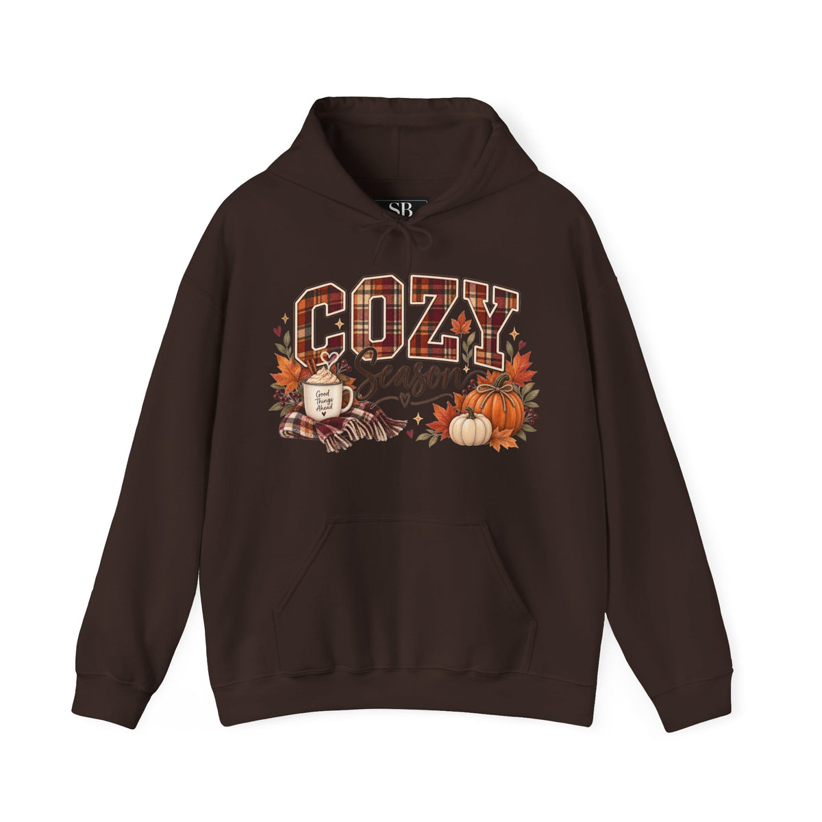 Cozy Season fall leaves pumpkins hoodie | Autumn sweatshirt